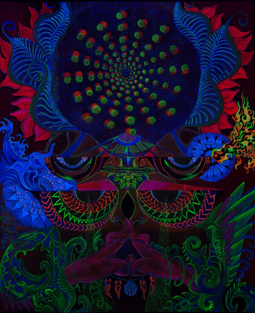 Obra Dhyana em Luz UV