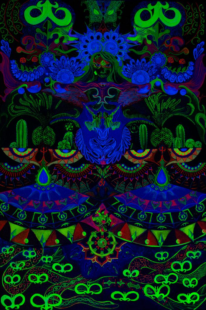 Obra Dharma em Luz UV