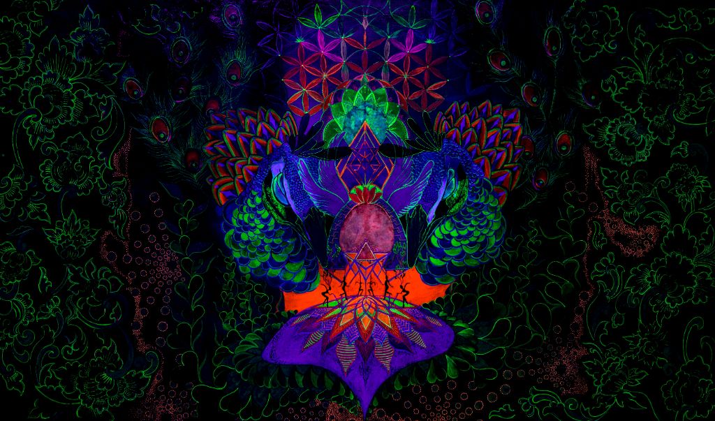 Obra Bhakti em Luz UV