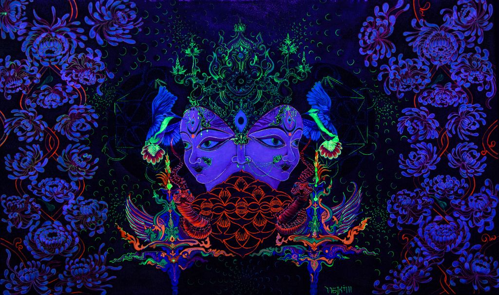Obra Shambhala em Luz UV